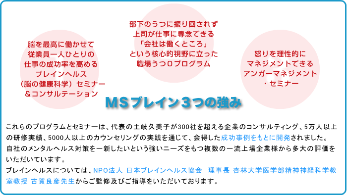 MSブレイン3つの強み