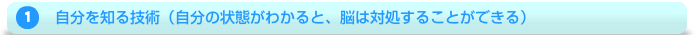 自分を知る技術(自分の状態がわかると、脳は対処することができる)